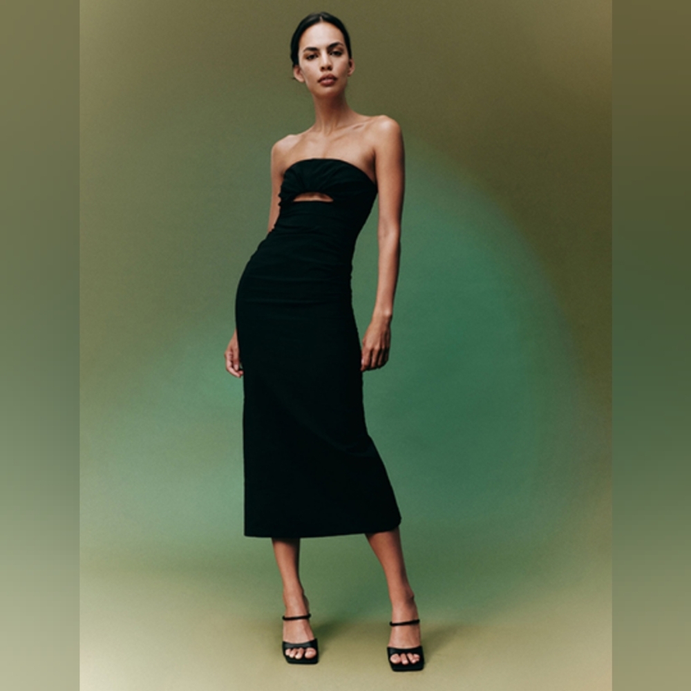 Zara cutout midi dress